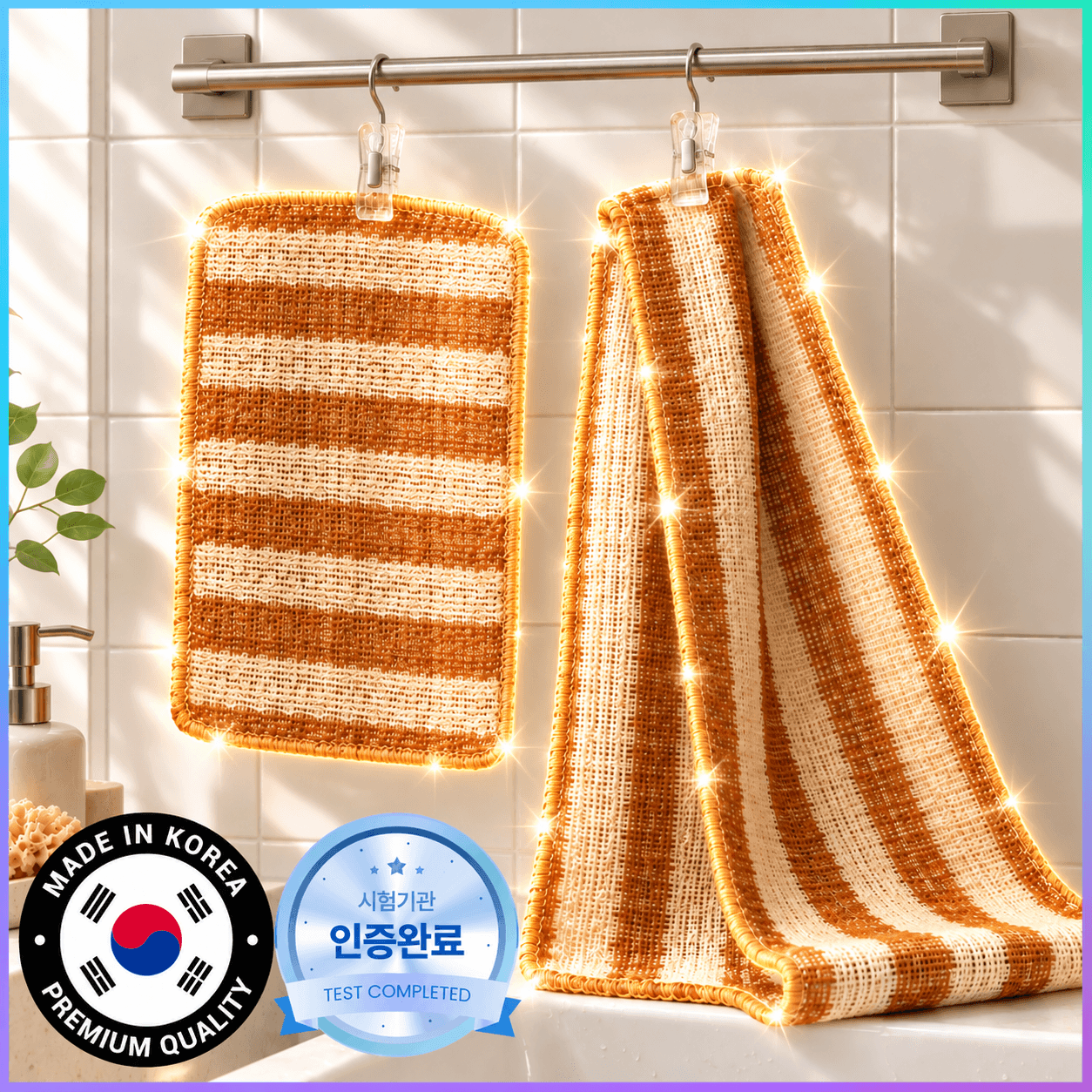 국산 옥수수 샤워타월 까칠한 샤워타올 때타올