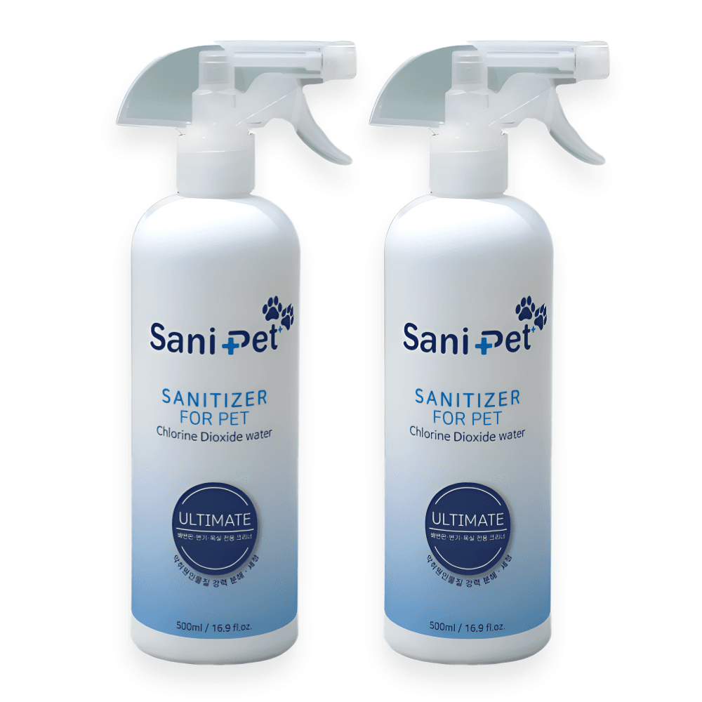 쎄니펫플러스 고양이 강아지 오줌 바닥 세정제 배변 암모니아 냄새 요산 제거 탈취 500ml 2개