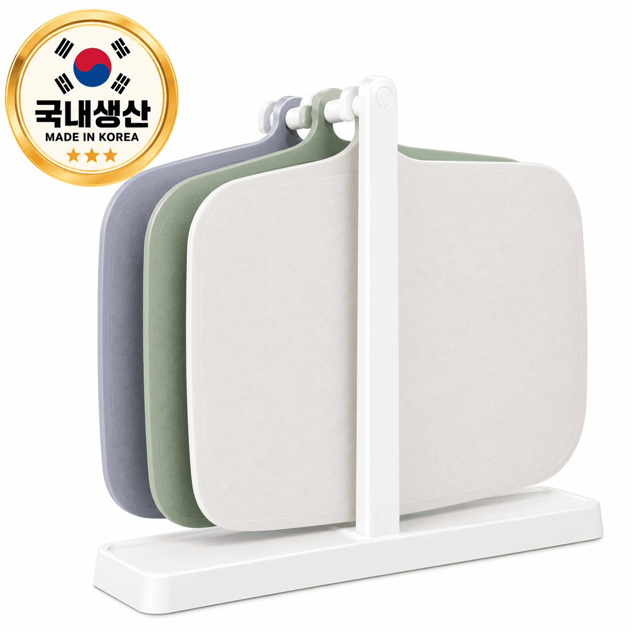 국내제조 칼집안나는 도마세트 3P + 거치대