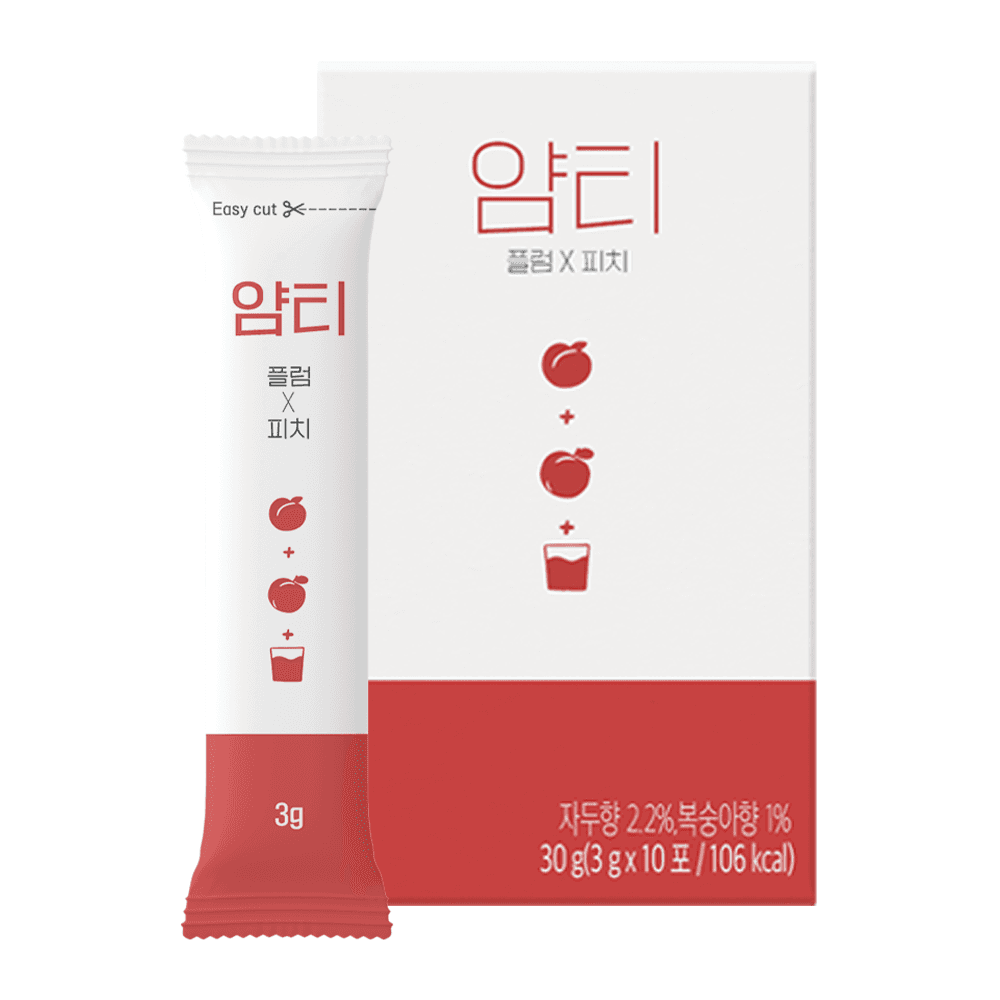 얌티 카페인 제로 복숭아맛 아이스티 이온음료 전해질 보충제 플럼 피치