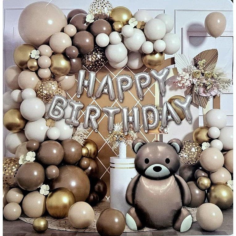 별모양 꽃모양 곰돌이모양 생일케이크모양 생일 풍선장식 우리아이 생파 친구생일 연인생일 파티용 풍선