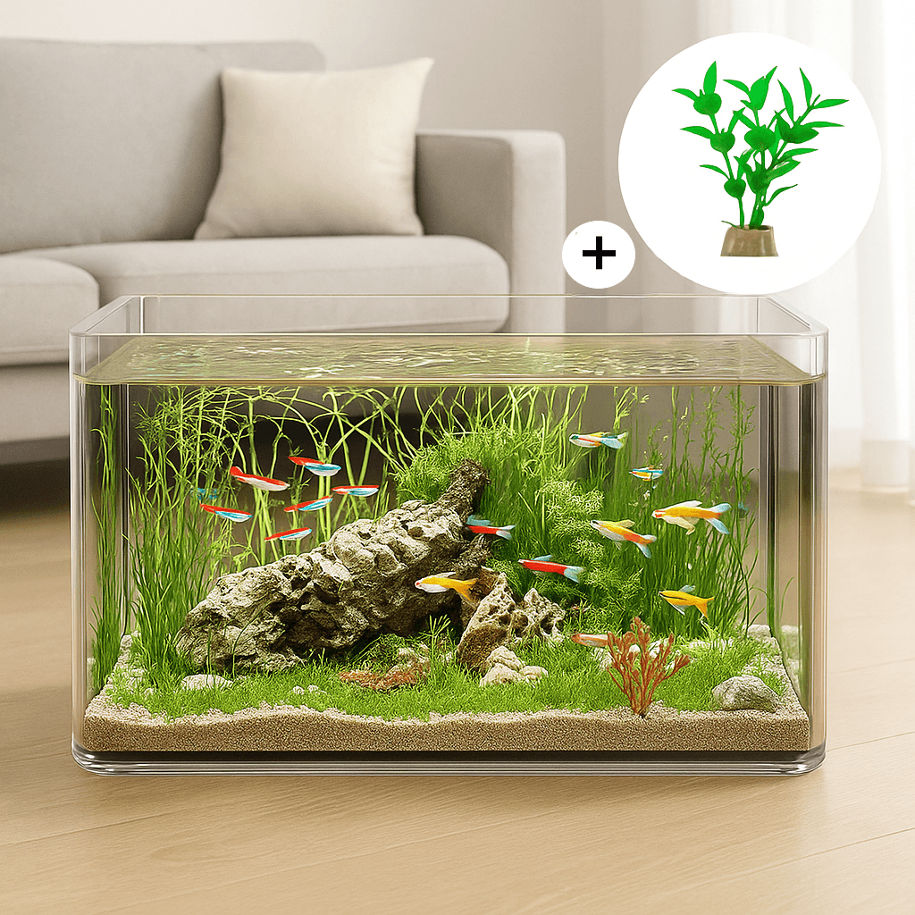 솜솜스퀘어 고강도 PET 금붕어 열대어 수조 어항 세트